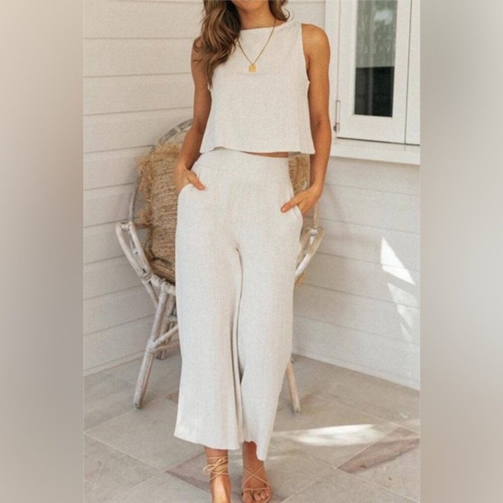 Hiddenbrand Cotton blend casual 2-peice set